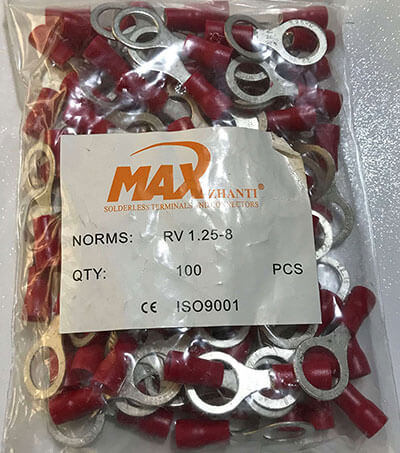 سرسیم حلقوی ورودی سیم حداکثر 1.5 سوراخ 8 (Rv1.25-8) سرسیم حلقوی ورودی سیم حداکثر 1.5 سوراخ 8 (Rv1.25-8)