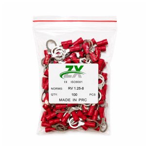سرسیم حلقوی ورودی سیم حداکثر 1.5 سوراخ 8 (Rv1.25-8)