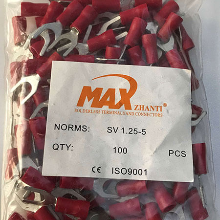 سرسیم دوشاخ ورودی سیم حداکثر 1.5 فاصله بین دوشاخ 5 (Sv1.25-5) سرسیم دوشاخ ورودی سیم حداکثر 1.5 فاصله بین دوشاخ 5 (Sv1.25-5)