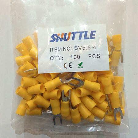 سرسیم دوشاخ ورودی سیم حداکثر 6 فاصله بین دوشاخ 4 (Sv5.5-4) سرسیم دوشاخ ورودی سیم حداکثر 6 فاصله بین دوشاخ 4 (Sv5.5-4)