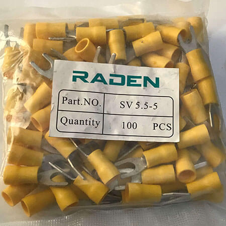 سرسیم دوشاخ ورودی سیم حداکثر 6 فاصله بین دوشاخ 5 (Sv5.5-5) سرسیم دوشاخ ورودی سیم حداکثر 6 فاصله بین دوشاخ 5 (Sv5.5-5)