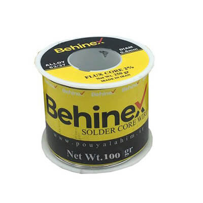 سیم لحیم بهینکس 100 گرمی با قطر 0.8mm سیم لحیم بهینکس 100 گرمی با قطر 0.8mm