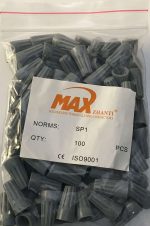کانکتور پیچی سایز SP1 رنگ طوسی بسته 100 عددی - Image 2