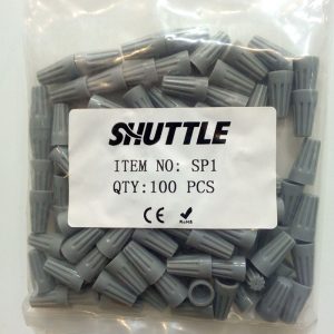 کانکتور پیچی سایز SP1 رنگ طوسی بسته 100 عددی