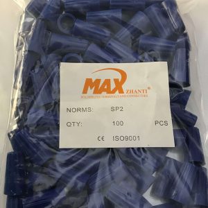 کانکتور پیچی سایز SP2 رنگ آبی بسته 100 عددی