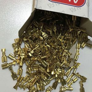 سرسیم برنجی مادگی متوسط سایز 4.8 بسته 500 عددی