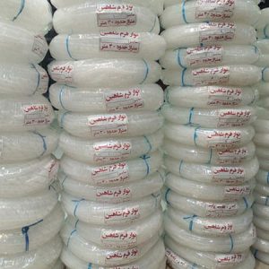 نوار فرم ماکارونی سفید سایز 14 حلقه 30 متری