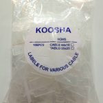 پلاک کابل پلاستیکی بزرگ بسته 100 عددی