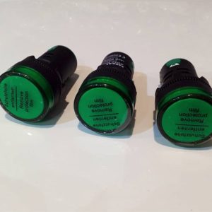 چراغ سیگنال سبز 220 ولت قطر 22 میلیمتر