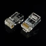 سوکت شبکه میان گذر مدل OPEN END CAT6