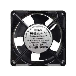 فن بلبرینگی 220 ولت سایز 12x12x3.8 سانتی متر