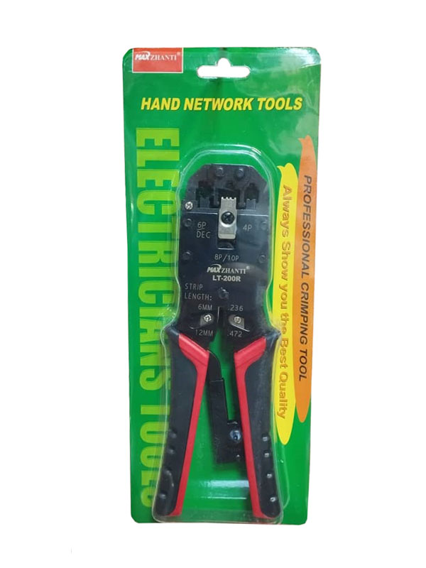 انبر پرس سوکت شبکه و تلفن مکس مدل LT-200R انبر پرس سوکت شبکه و تلفن مکس مدل LT-200R