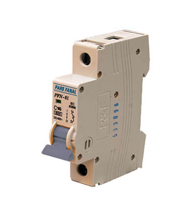 کلید مینیاتوری تک پل 16 آمپر پارس فانال (6KA) کلید مینیاتوری تک پل 16 آمپر پارس فانال (6KA)