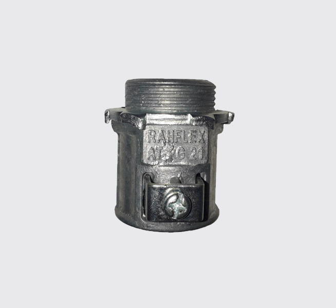 گلند فلزی لوله فلکسیبل تک پیچ سایز PG21 گلند فلزی لوله فلکسیبل تک پیچ سایز PG21