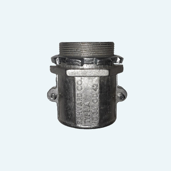 گلند فلزی لوله فلکسیبل دو پیچ سایز PG36 گلند فلزی لوله فلکسیبل دو پیچ سایز PG36