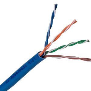 کابل شبکه Cat6 UTP روکش PVC رسانا کابل