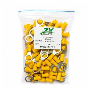 سرسیم حلقوی ورودی سیم حداکثر 6 سوراخ 10 (Rv5.5-10)