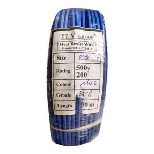 سیم نسوز دو روکش TLV سایز 2.5 آبی