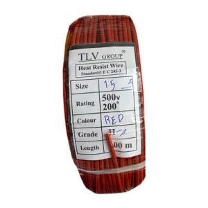سیم نسوز دو روکش TLV سایز 1.5 قرمز