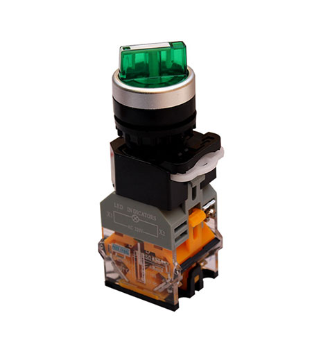 کلید فرمان یک طرفه چراغدار دو کنتاکت پارس فانال کلید فرمان یک طرفه چراغدار دو کنتاکت پارس فانال