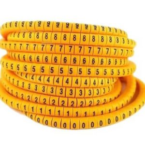 شماره سیم حلقوی 0 تا 9 برای سیم 4 تا 6 مدل EC2 (بسته 100 عددی)