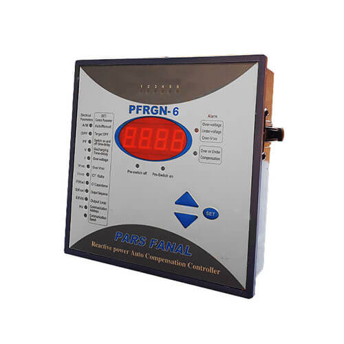 رگولاتور خازنی فول کنترل هوشمند 6 پله پارس فانال رگولاتور خازنی فول کنترل هوشمند 6 پله پارس فانال