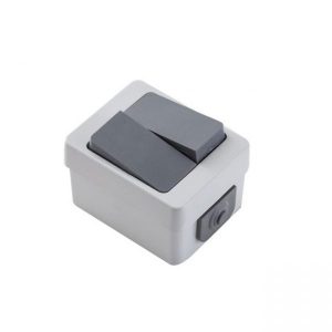 کلید روکار دو پل پارت الکتریک مدل برکه