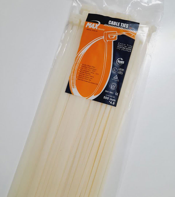 بست کمربندی 50 سانت ضخامت 4.8 سفید (MAX) بست کمربندی 50 سانت ضخامت 4.8 سفید (MAX)