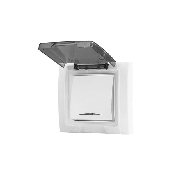 کلید یک پل توکار بارانی پارت الکتریک مدل آذین کلید یک پل توکار بارانی پارت الکتریک مدل آذین