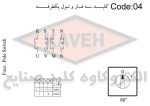 کلید گردان سه فاز و نول یکطرفه 50 آمپر الکترو کاوه KA5004 - Image 2