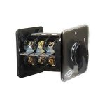 کلید گردان سه فاز و نول یکطرفه 25 آمپر الکترو کاوه KA2504