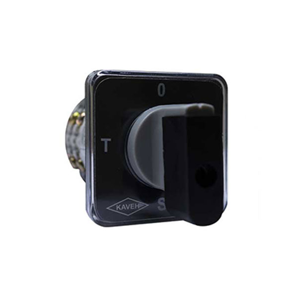 کلید گردان تبدیل جریان 16 آمپر الکترو کاوه KA1622 کلید گردان تبدیل جریان 16 آمپر الکترو کاوه KA1622