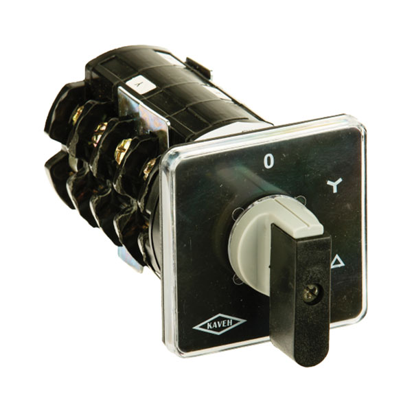 کلید گردان ستاره مثلث 100 آمپر الکترو کاوه KA10010 کلید گردان ستاره مثلث 100 آمپر الکترو کاوه KA10010