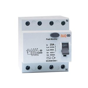 کلید محافظ جان 4 پل 25 آمپر رعد