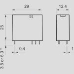 رله شیشه ای تک کنتاکت 16 آمپر 220VAC فیندر - Image 3