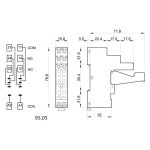 سوکت 8 پایه مناسب رله های سری 40 فیندر مدل SMA9505 - Image 2