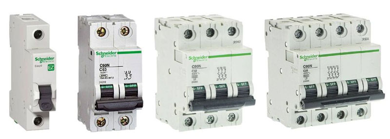 انواع کلید مینیاتوری اشنایدر