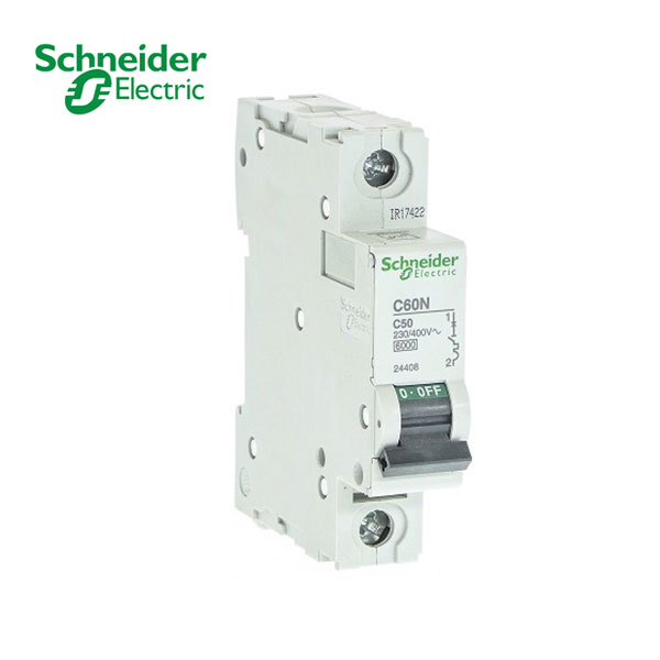 کلید مینیاتوری تک پل 50 آمپر (6KA) اشنایدر کلید مینیاتوری تک پل 50 آمپر (6KA) اشنایدر