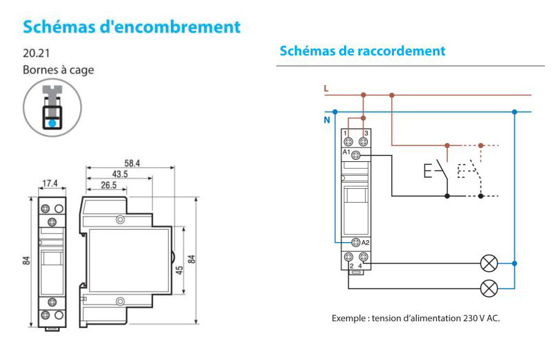 نقشه راه سیم‌کشی رله ضربه‌ای مدل 20218230