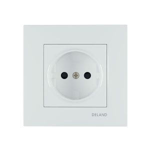 پریز برق ساده با پایه سرامیکی دلند مدل آسا