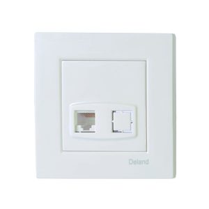 پریز تلفن تک سوکت دلند مدل آسا